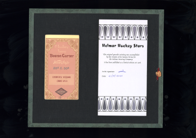 Picture, Helmar Brewing, Hockey Icers Card # 19, Georges VEZINA, Crewcut, red uniform with white 